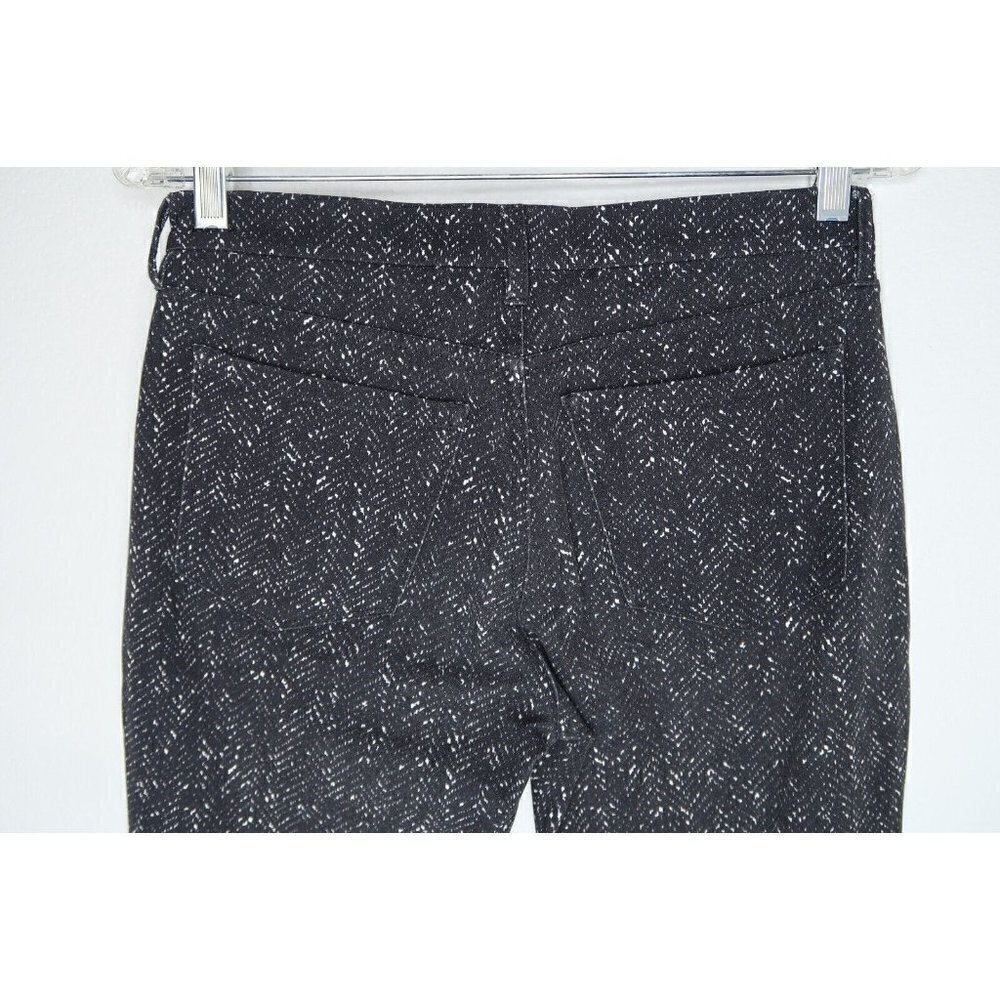 Banana Republic Pants Sloan Fit Slim Ankle Womens Size 4 Black Herringbone - Picture 8 of 12